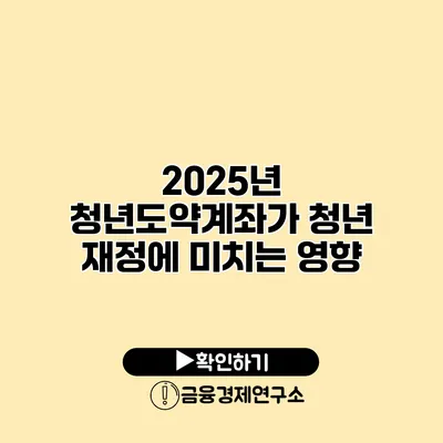 2025년 청년도약계좌가 청년 재정에 미치는 영향