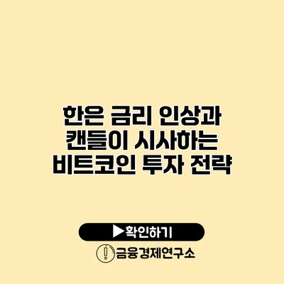 한은 금리 인상과 캔들이 시사하는 비트코인 투자 전략